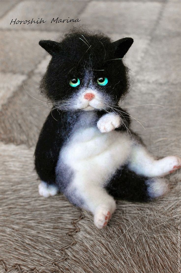 Валяная игрушка кот