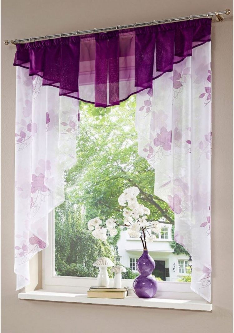 Занавески на кухню короткие