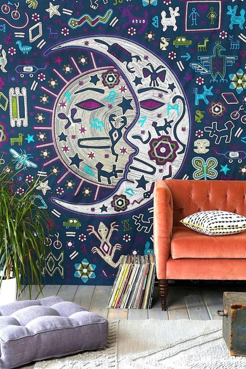 Расписанные стены в интерьере