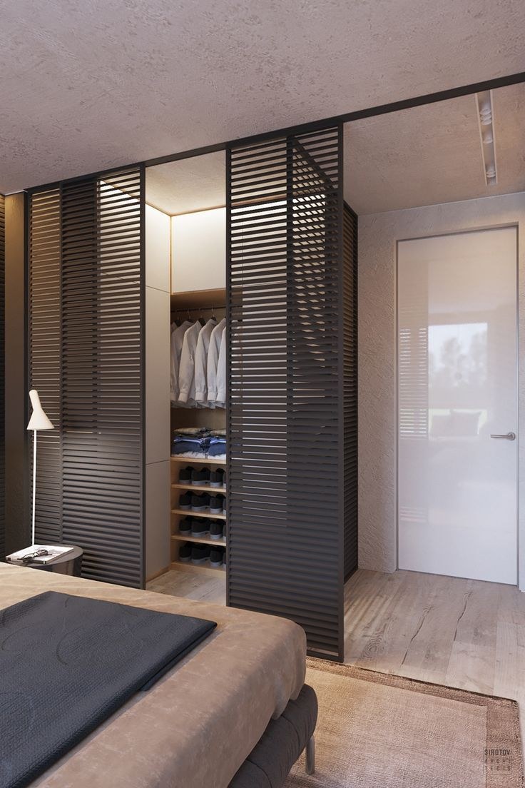 Спальня с гардеробной комнатой