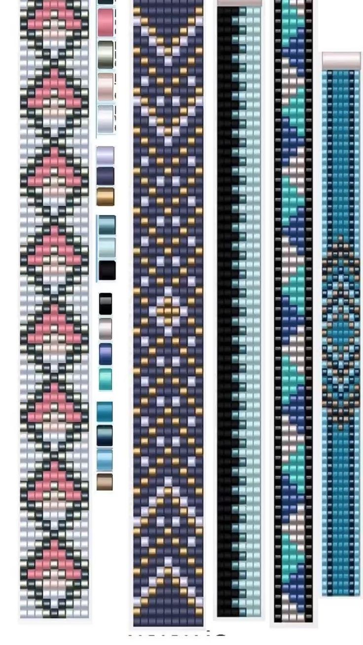 Орнамент для браслета из бисера