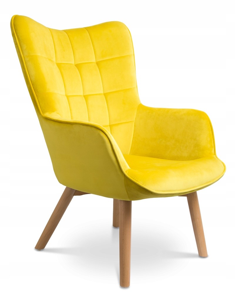 Кресло Дженкс Velvet Yellow