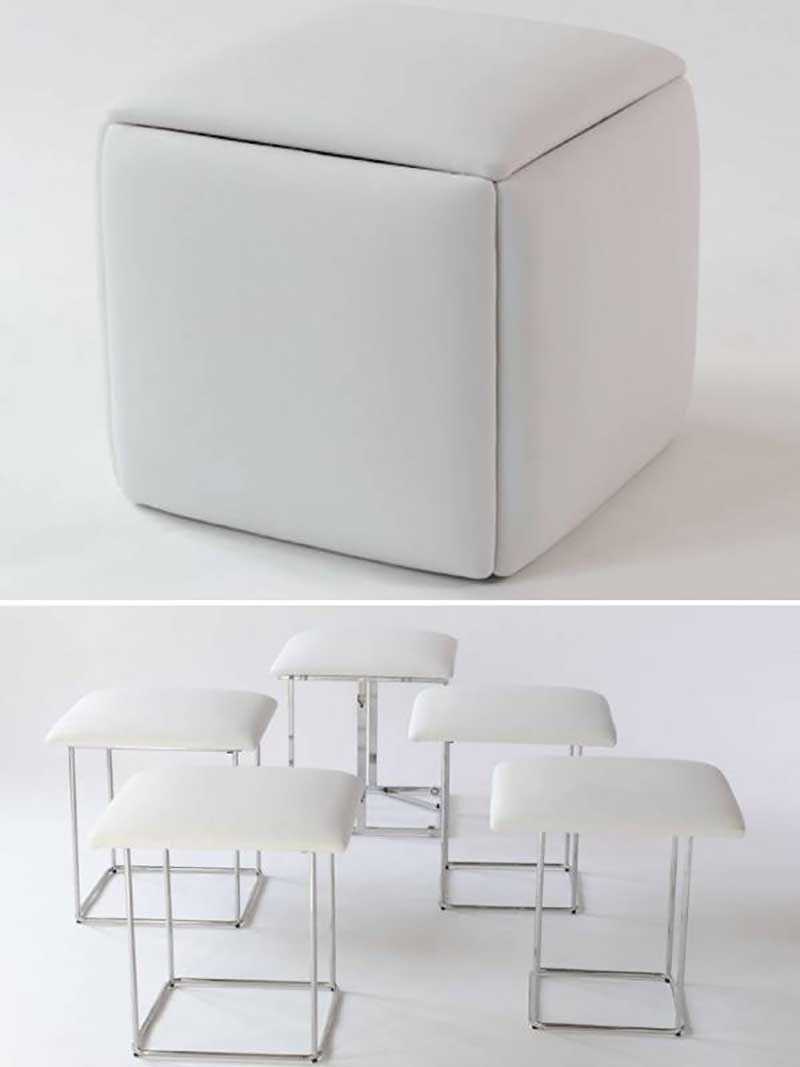 Умная мебель трансформеры для малогабаритных квартир стол и стулья