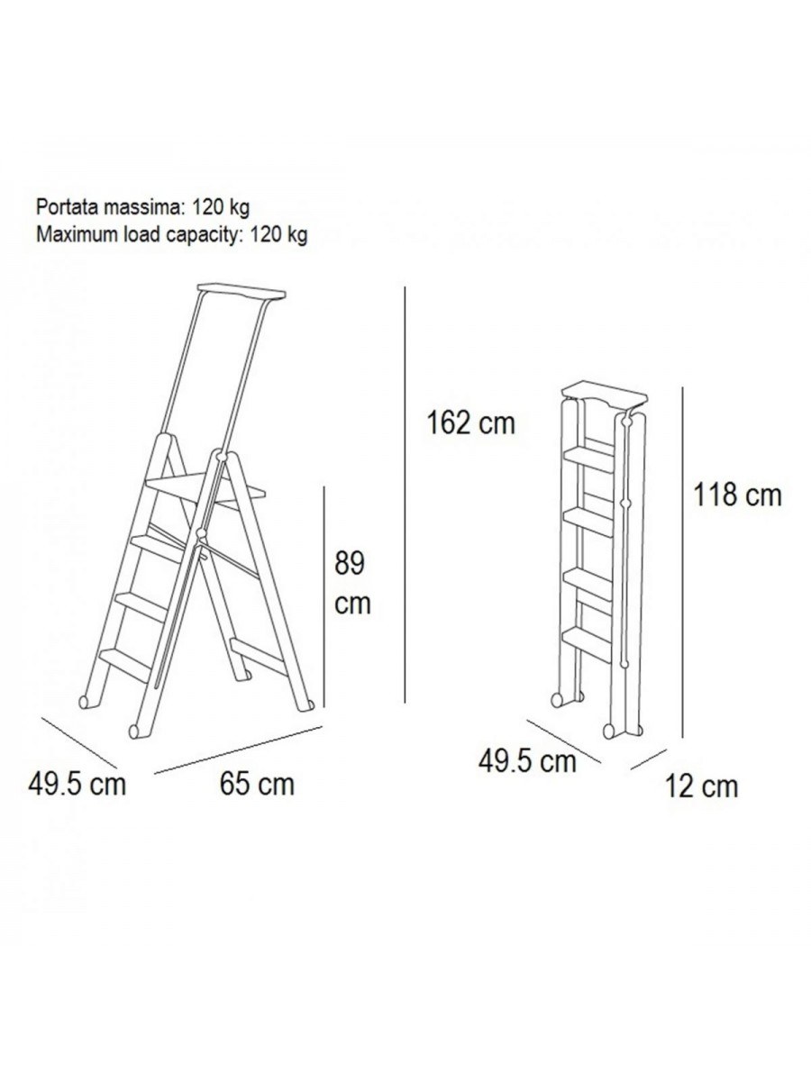 Чертеж стремянки 1500мм