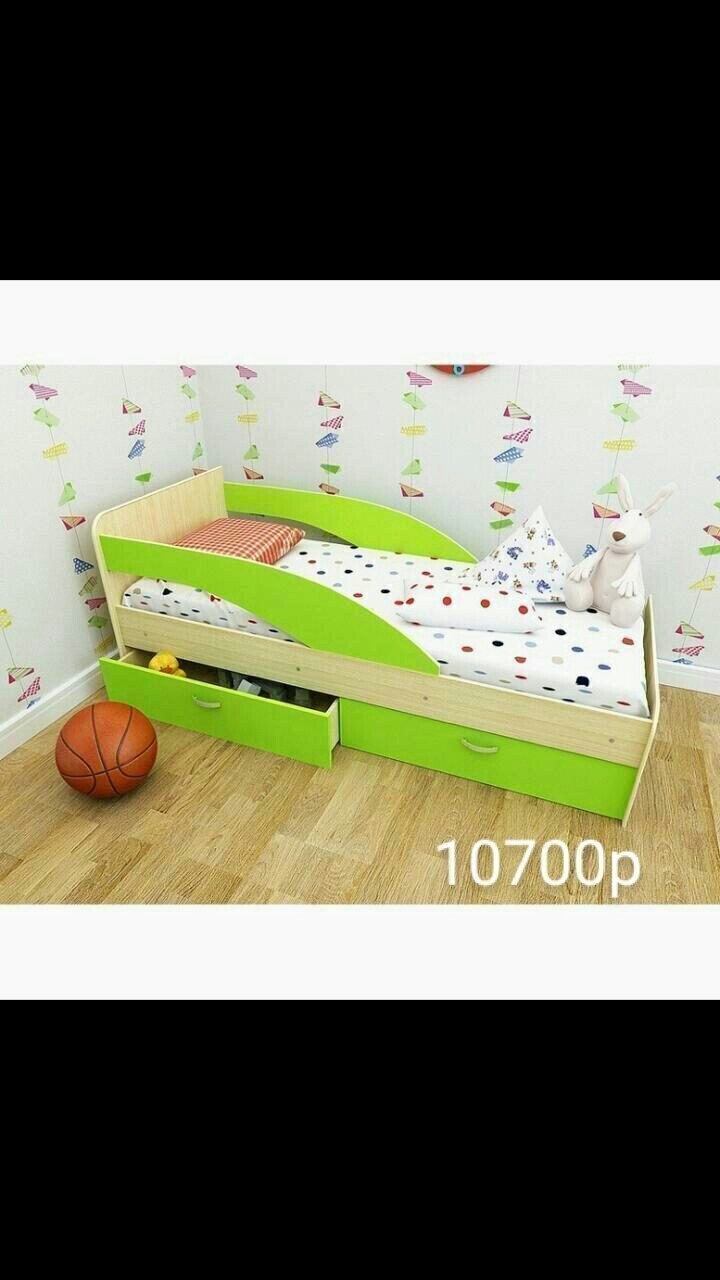 Кровать для подростков с бортиками Антошка