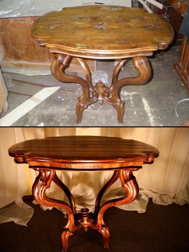 Реставрируем старый стол