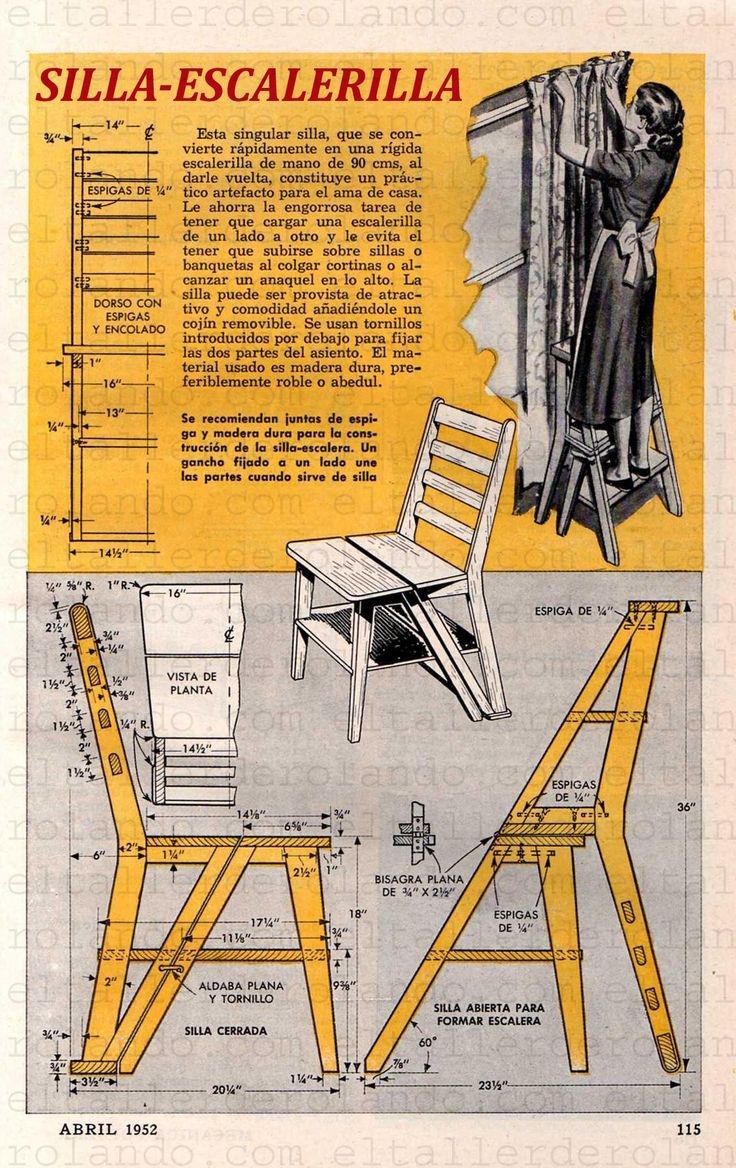 Калькуляция стула стремянки