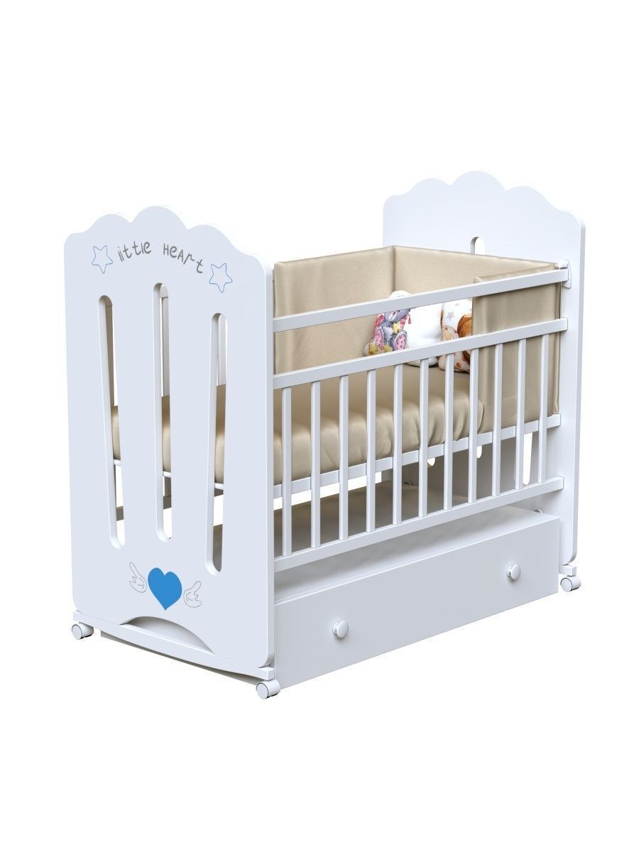 Кроватка ВДК Orso колесо качалка