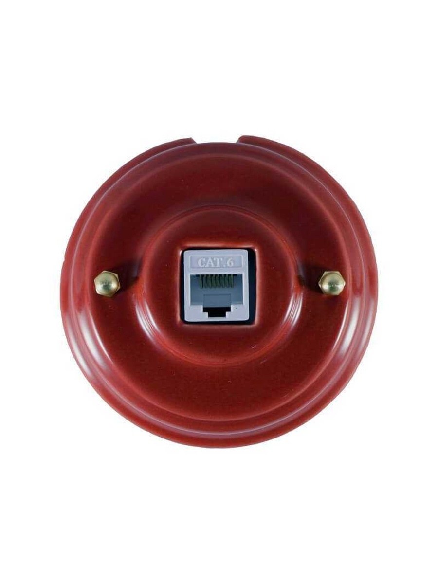 Розетка комп. Rj45, кат. 6, Мех, гриф