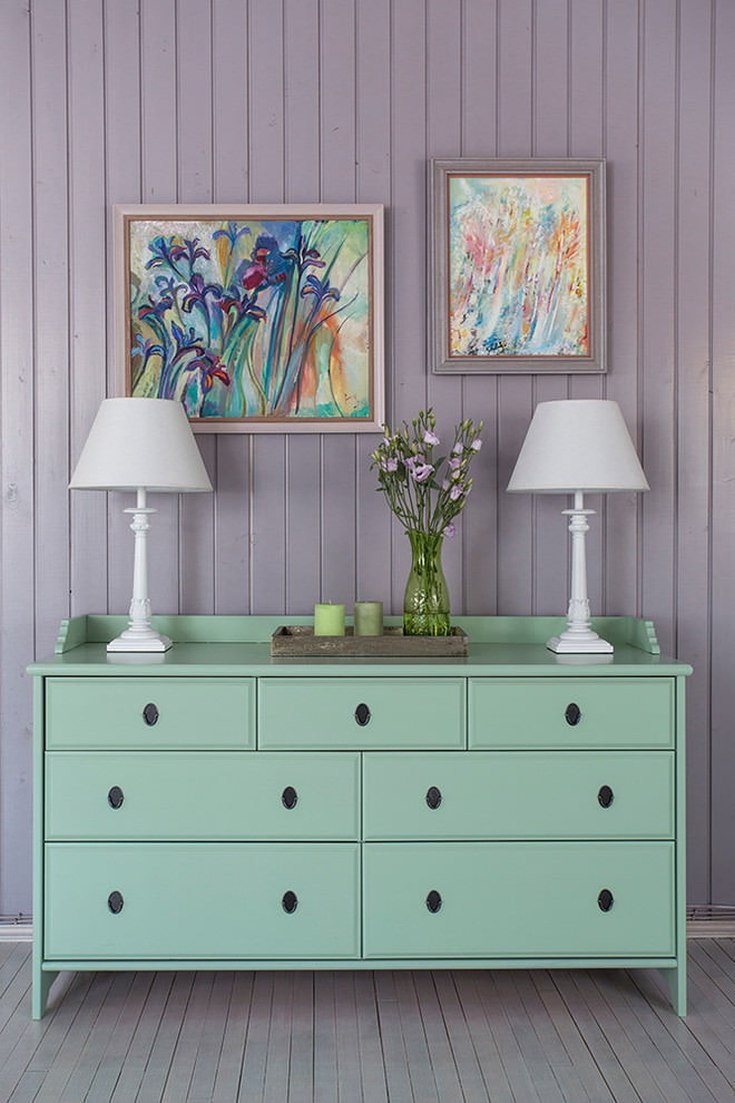 Зеленый комод икеа