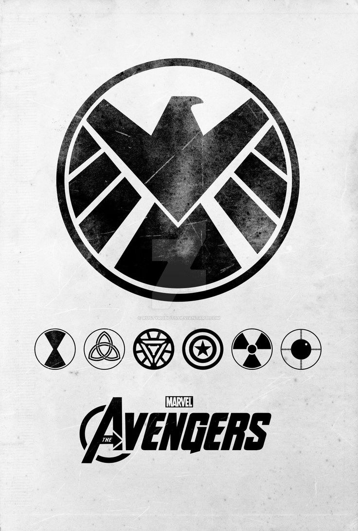 Марвел плакаты черно белые