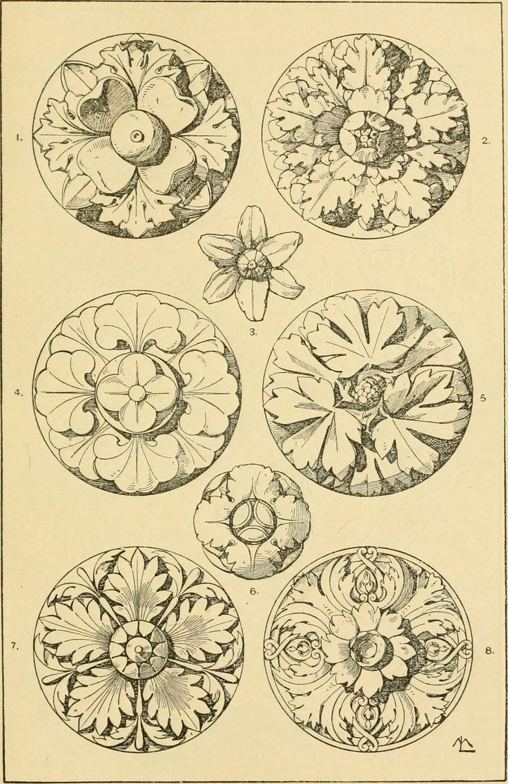 Архитектурный орнамент в круге
