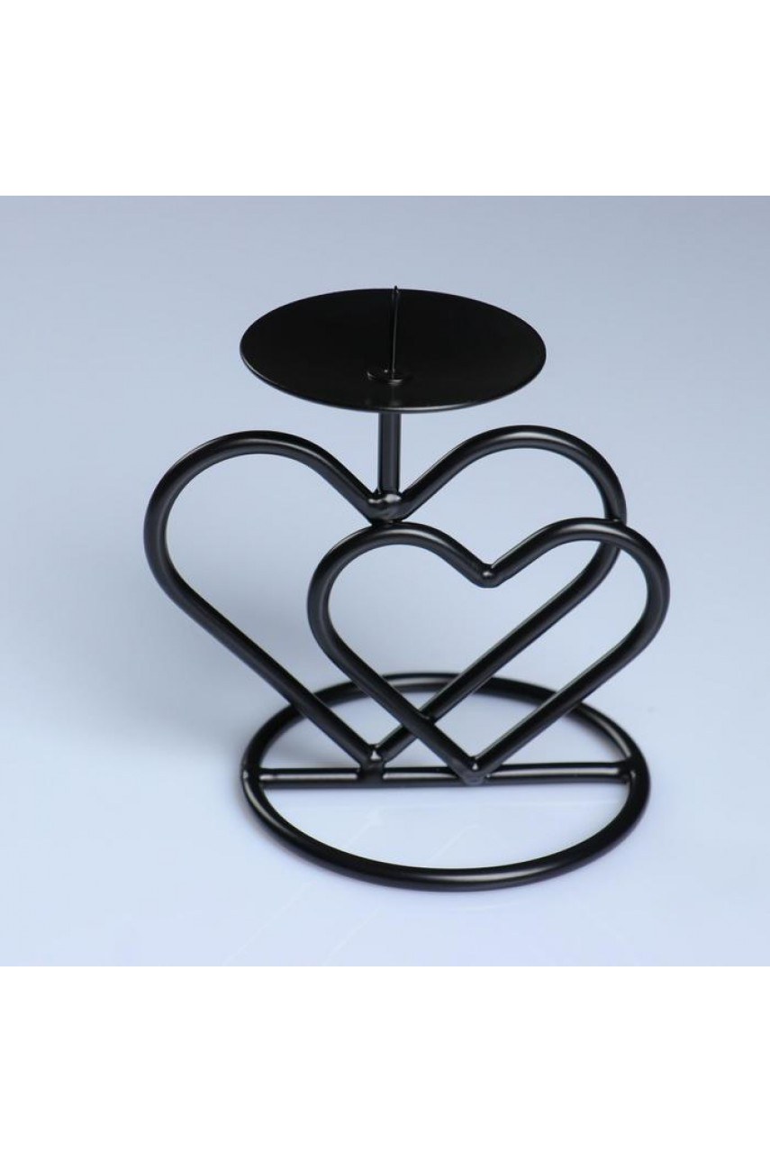 Подсвечник трио чёрный 1596057