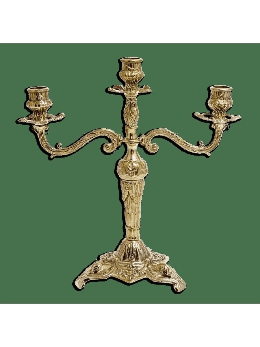 Подсвечник "канделябр 3 свечи" 29,5см 726-110