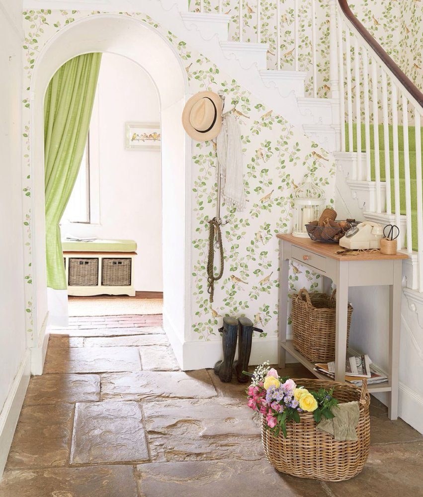 Стены в коридоре в стиле прованс (71 фото)
