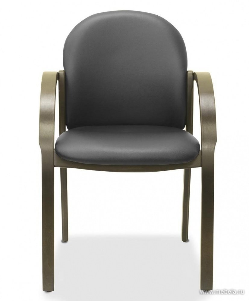 Стул офисный Джуно экокожа тёмный орех