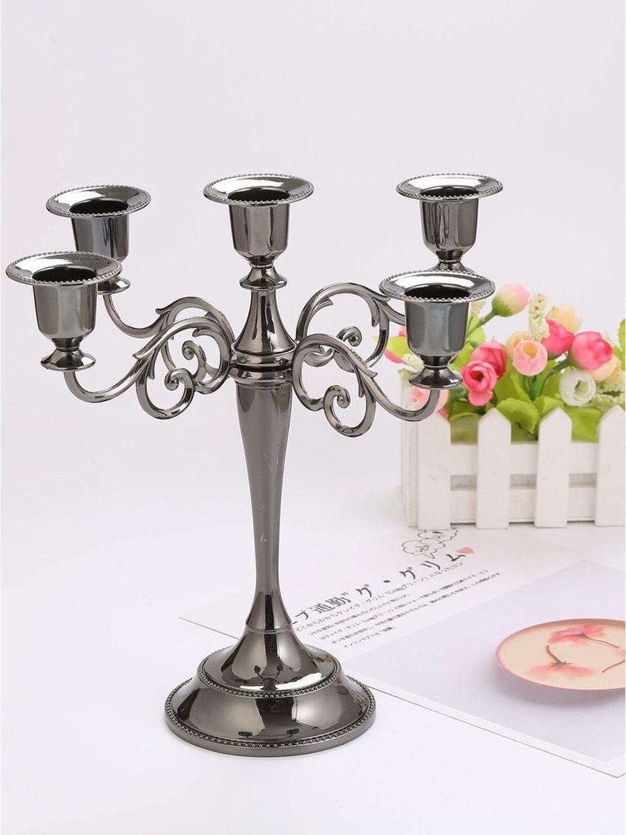 Подсвечник металл на 5 свечей (31 фото)