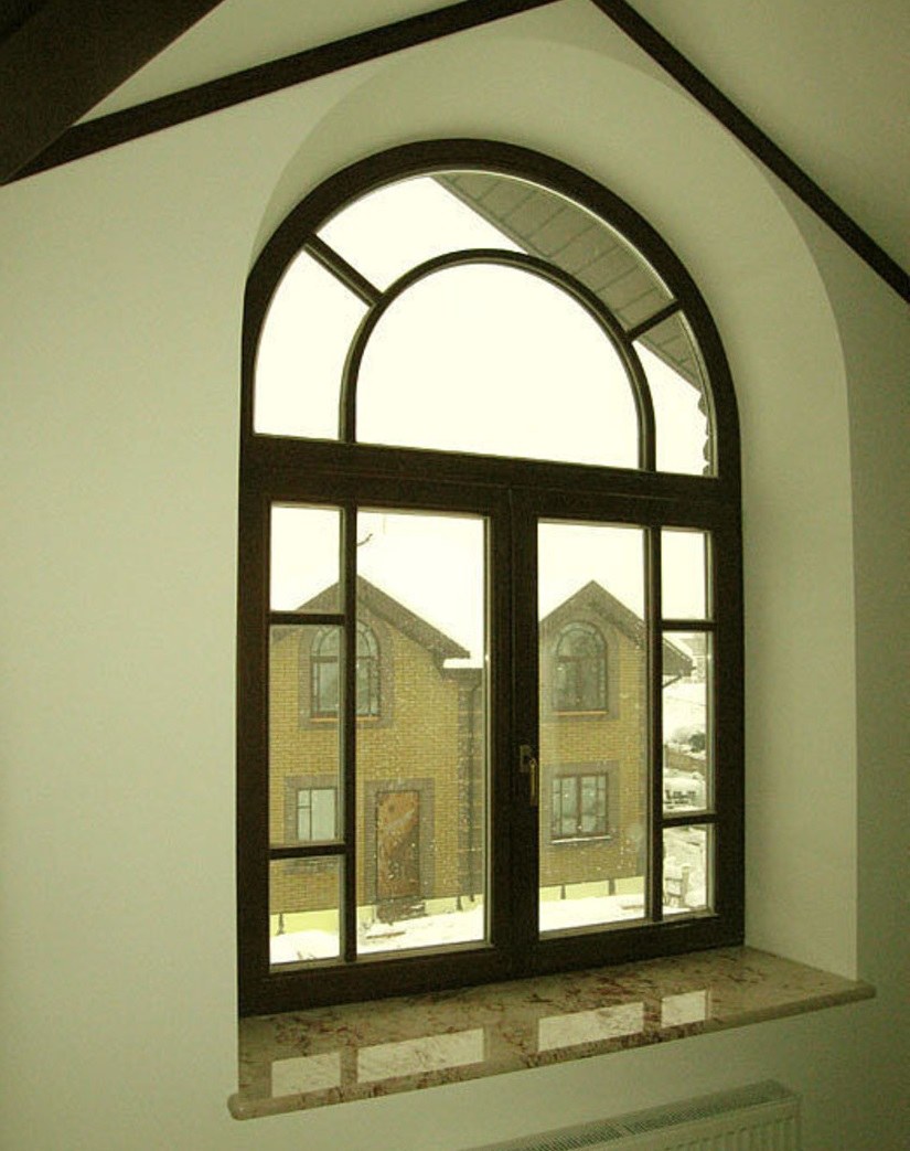 Отделка арочных окон
