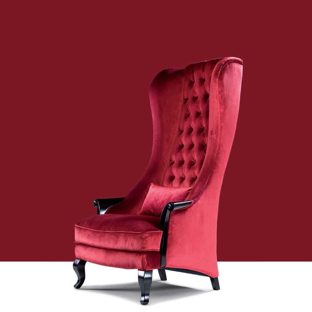 Спинка кресла. Кресло. Кресло с высокой спинкой. Удобное кресло с высокой спинкой. Красное кресло с высокой спинкой.