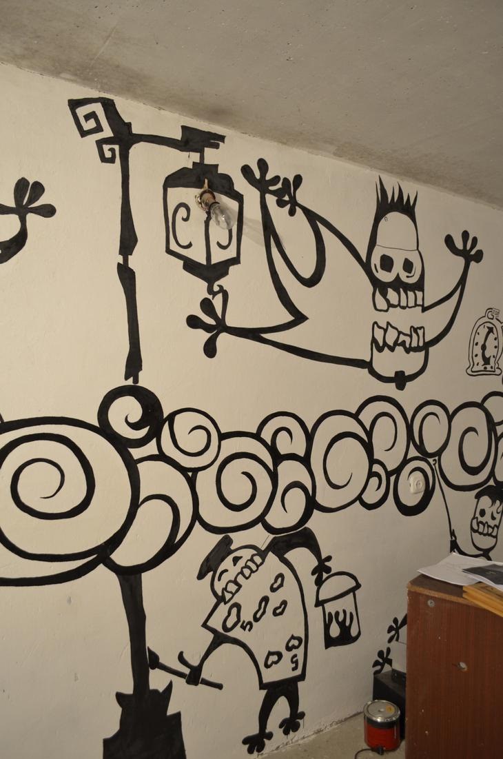 Роспись стен в гараже