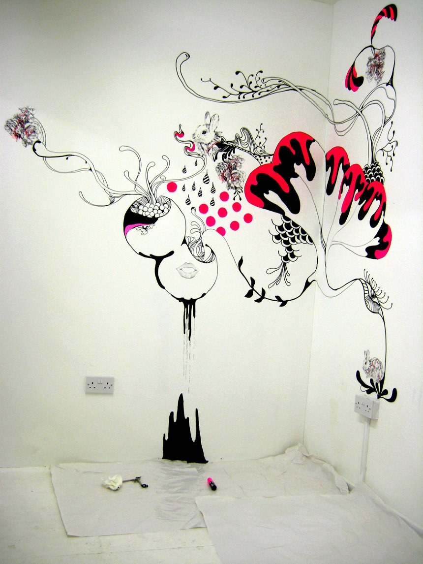 Креативная роспись стен