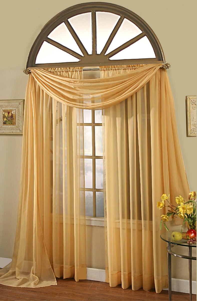 Шторы на полукруглое окно