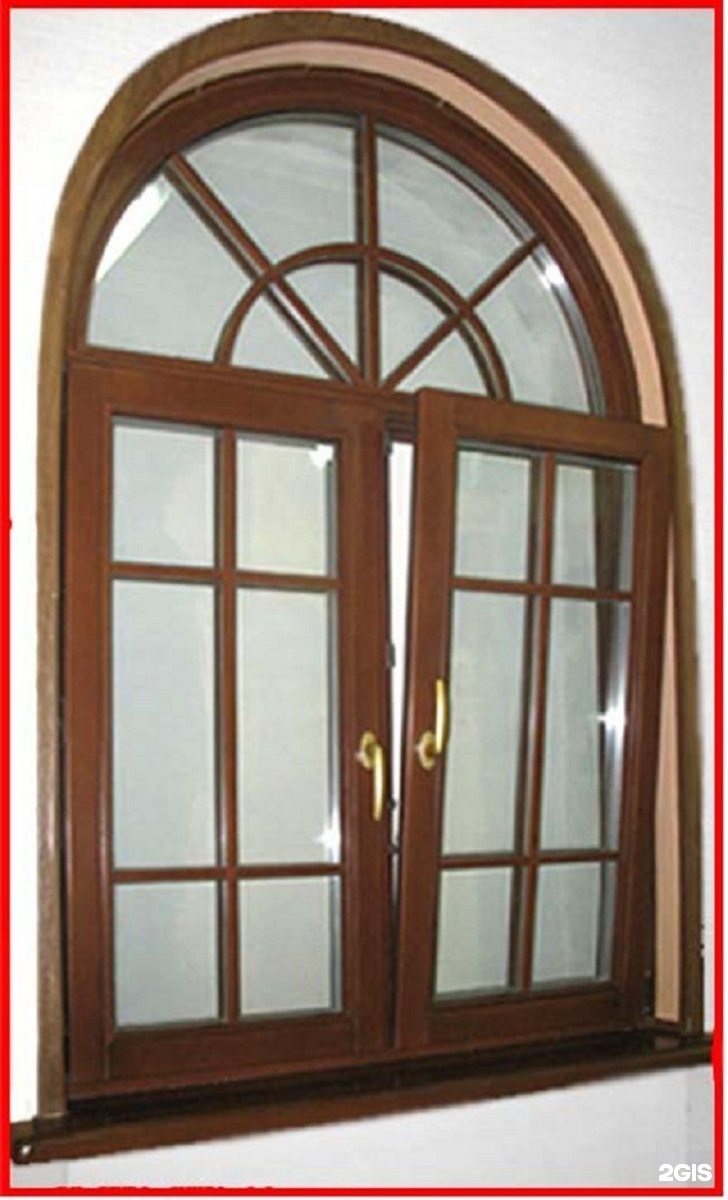 Арочные деревянные окна