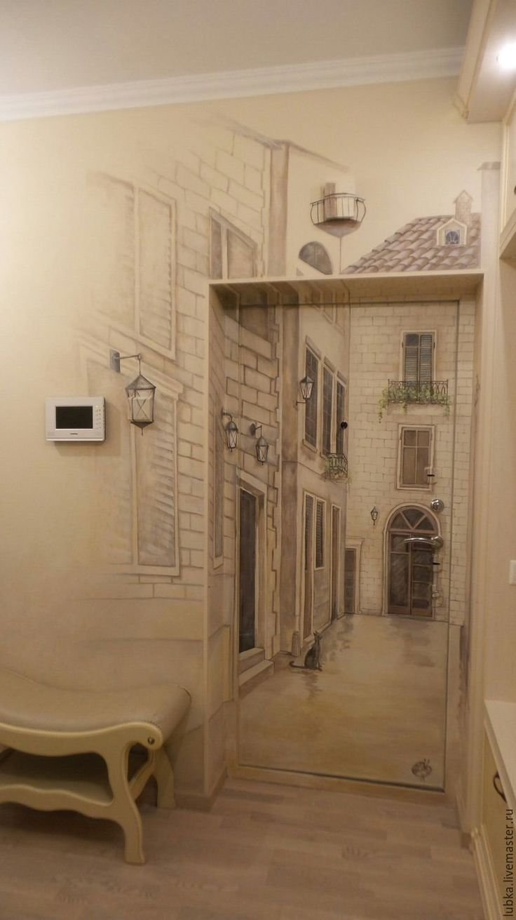 Роспись стен в коридоре