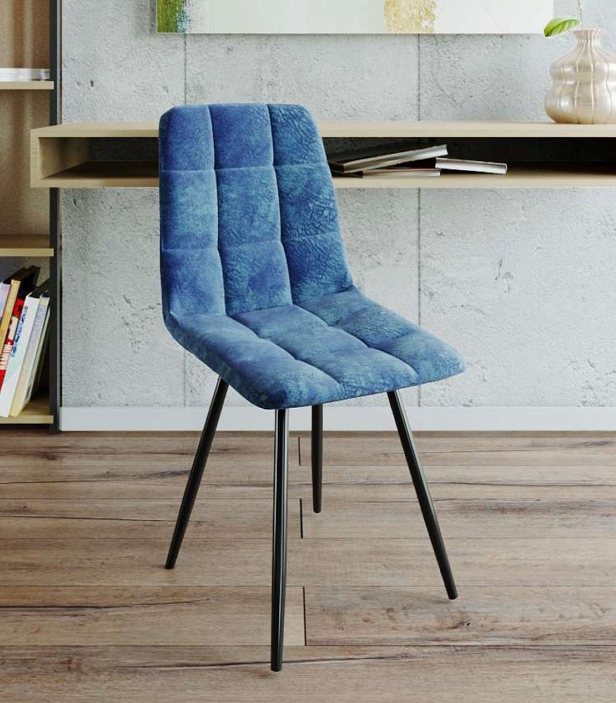 Стул Фред в сером велюре