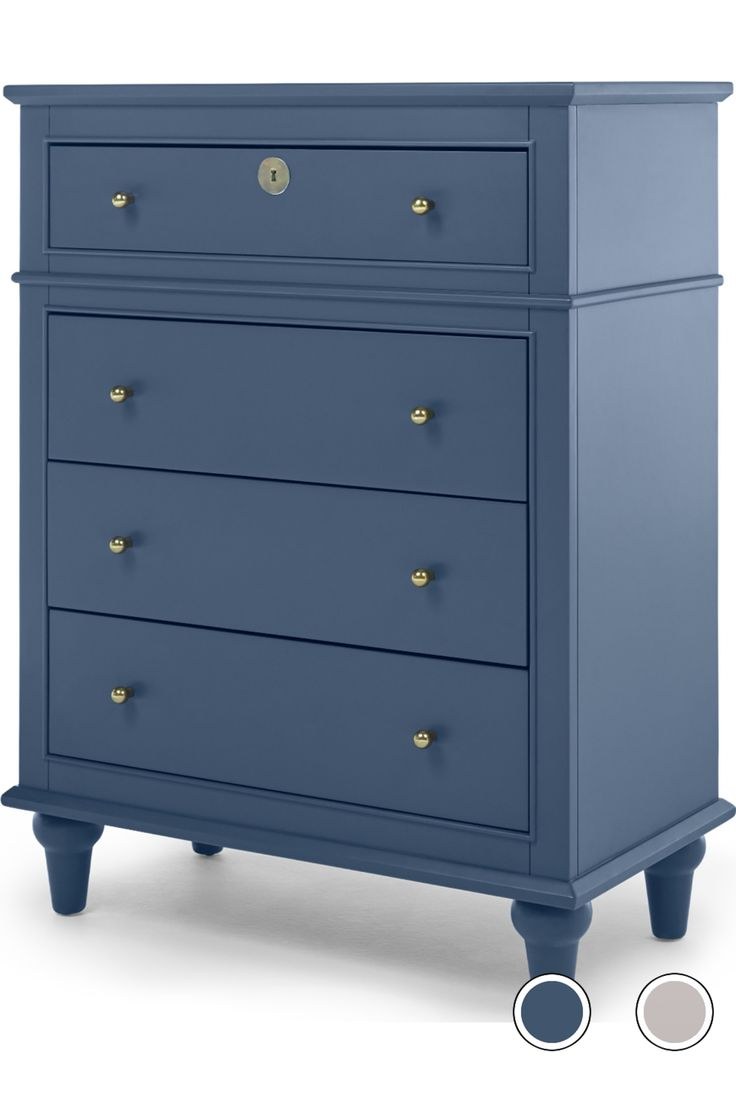 Синий комод ikea металлический