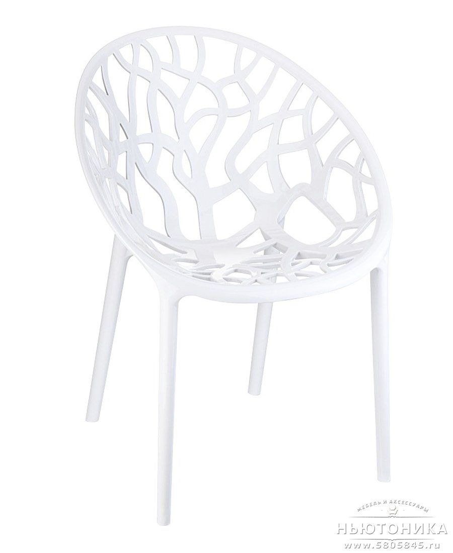 Кресло садовое 40х39х79 см пластик белый
