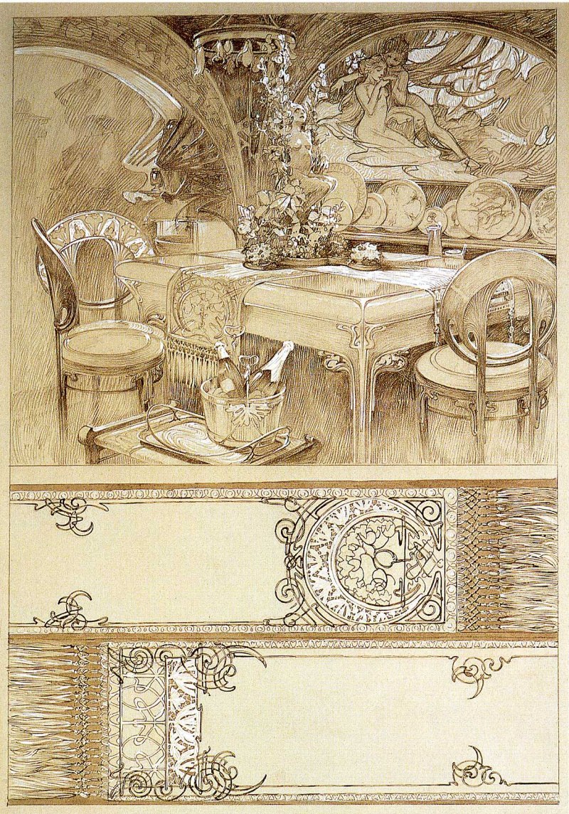 Альфонс Муха элементы