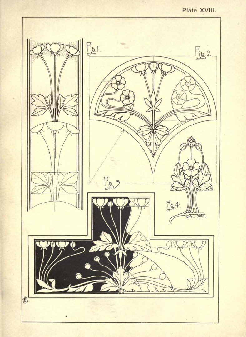 Дерево орнаменты арт нуво Модерн арт деко