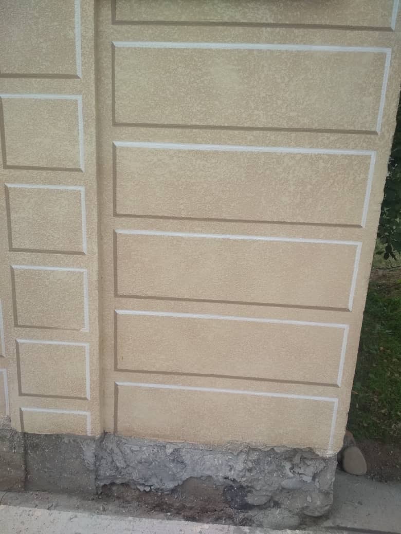 Фасад травертин жидкий 3д