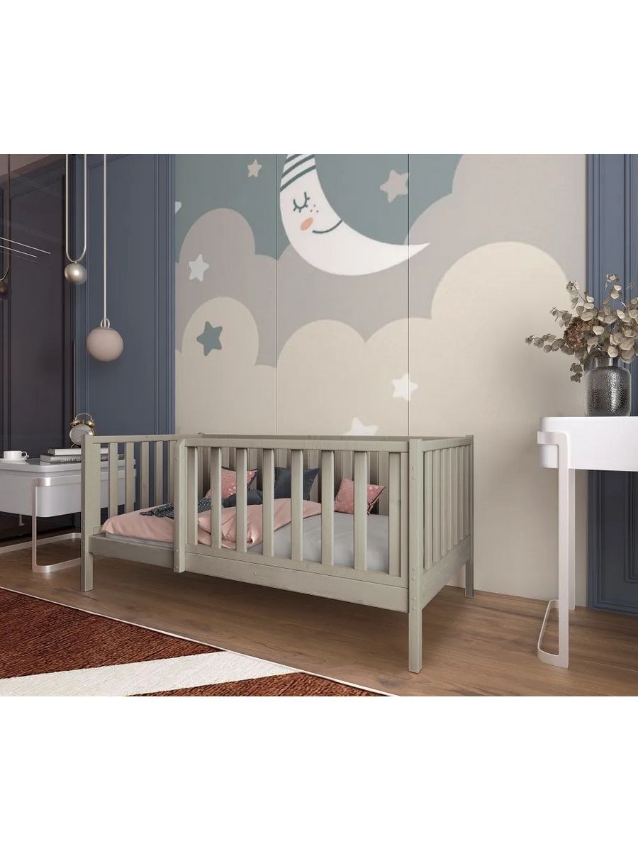 Детская кровать сонечка с защитой по центру (63 фото)