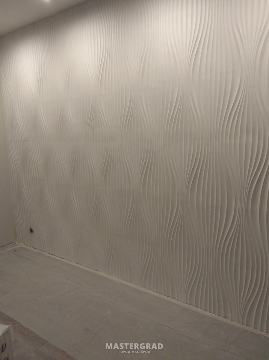 Технология крепления гипсовых 3д панелей