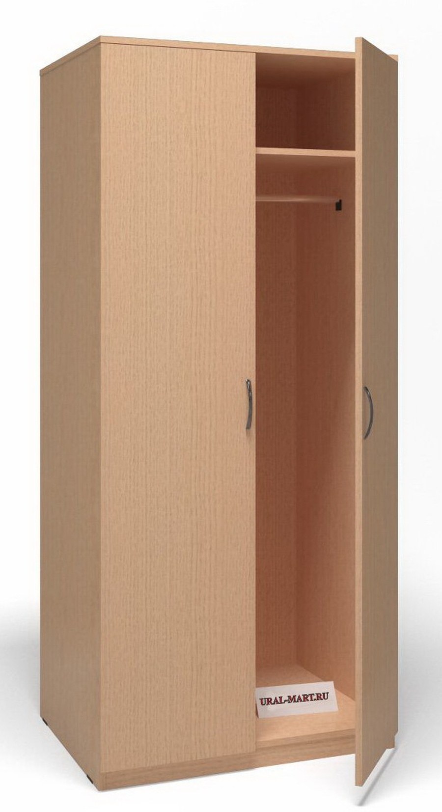 Шкаф для одежды 800х450х1990 мм цвет вишня ГП-900