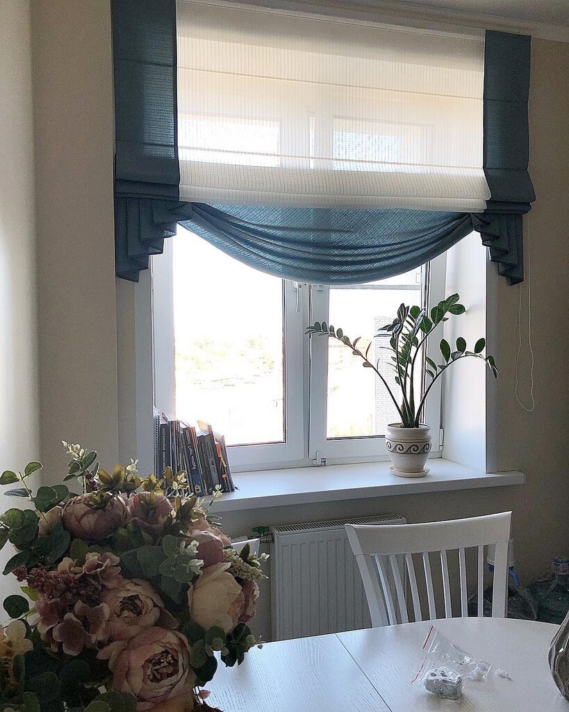 Римская штора с ламбрекеном