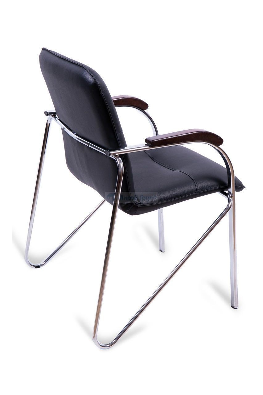 Самба (кож/зам кремовый №122, Гальваник, бук) стул