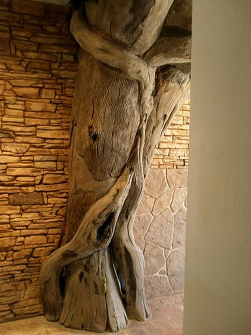 Кора дерева в интерьере