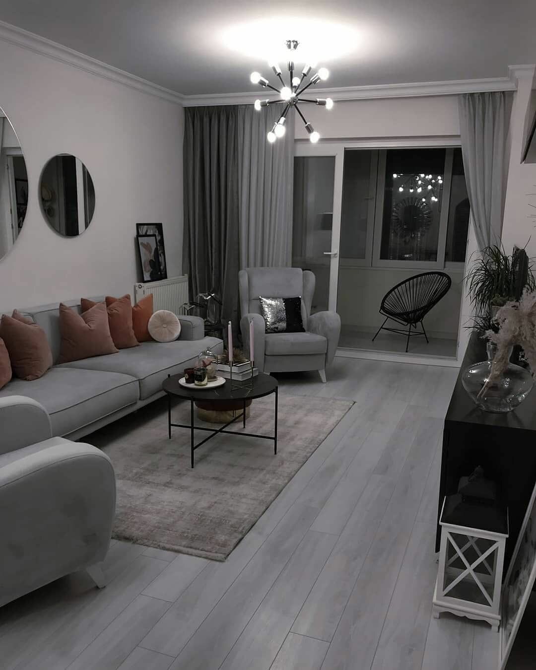 серый интерьер квартиры реальные фото