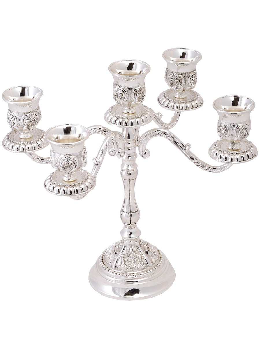 Канделябр пятирожковый серебро