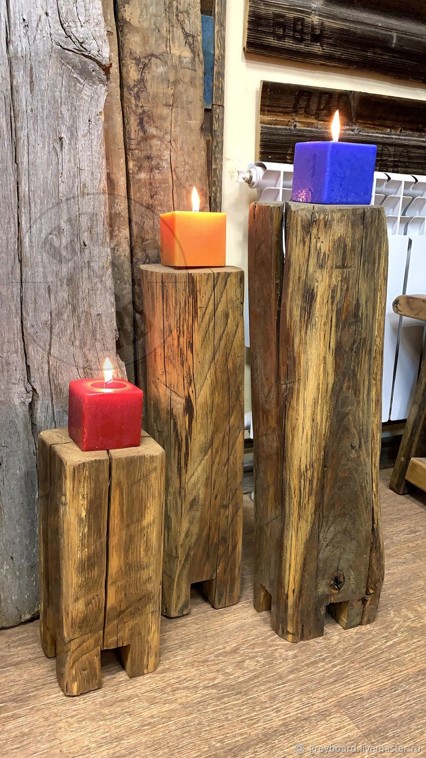 Подсвечник "лофт"