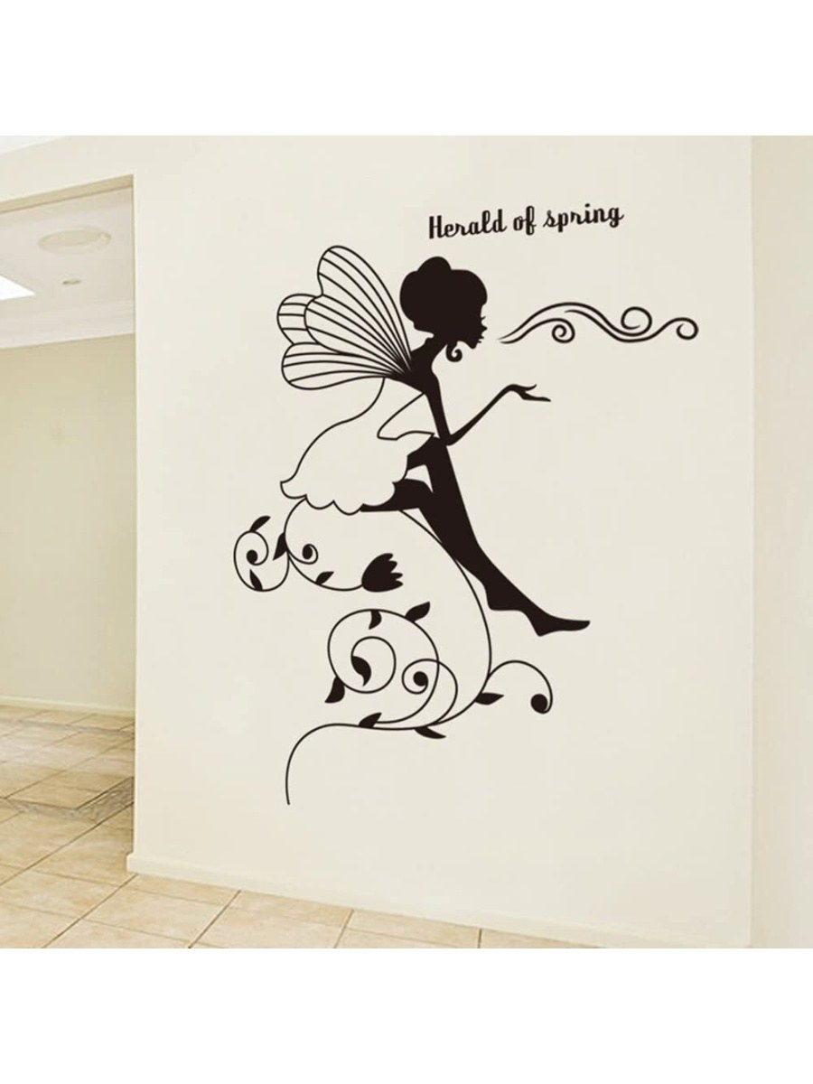 Девочка на стену трафарет