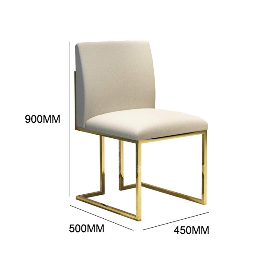 стул белый с золотом