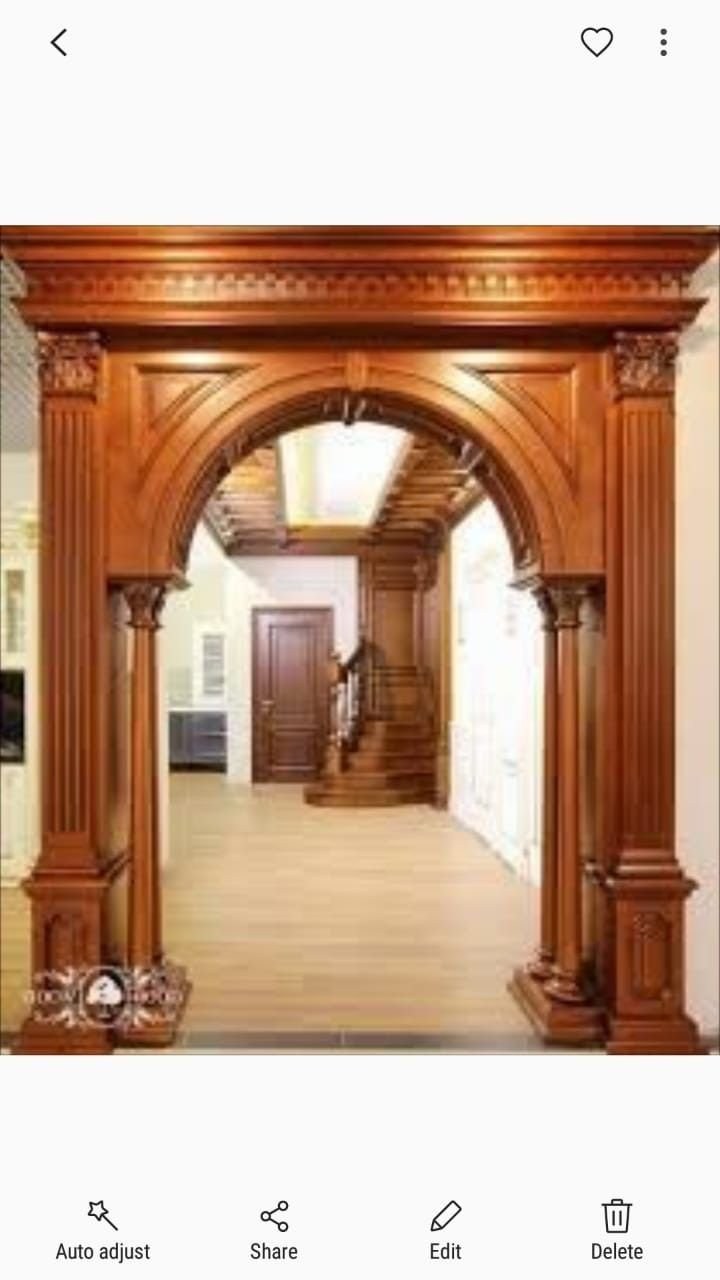 Арка из дерева межкомнатная