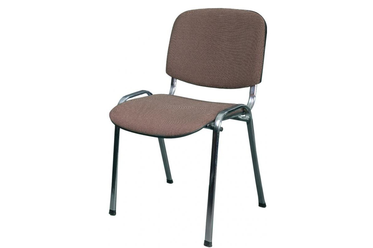 стул для посетителей кожзам хром