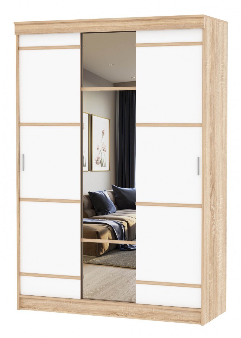 Шкаф-купе 3х СТВ. Сакура