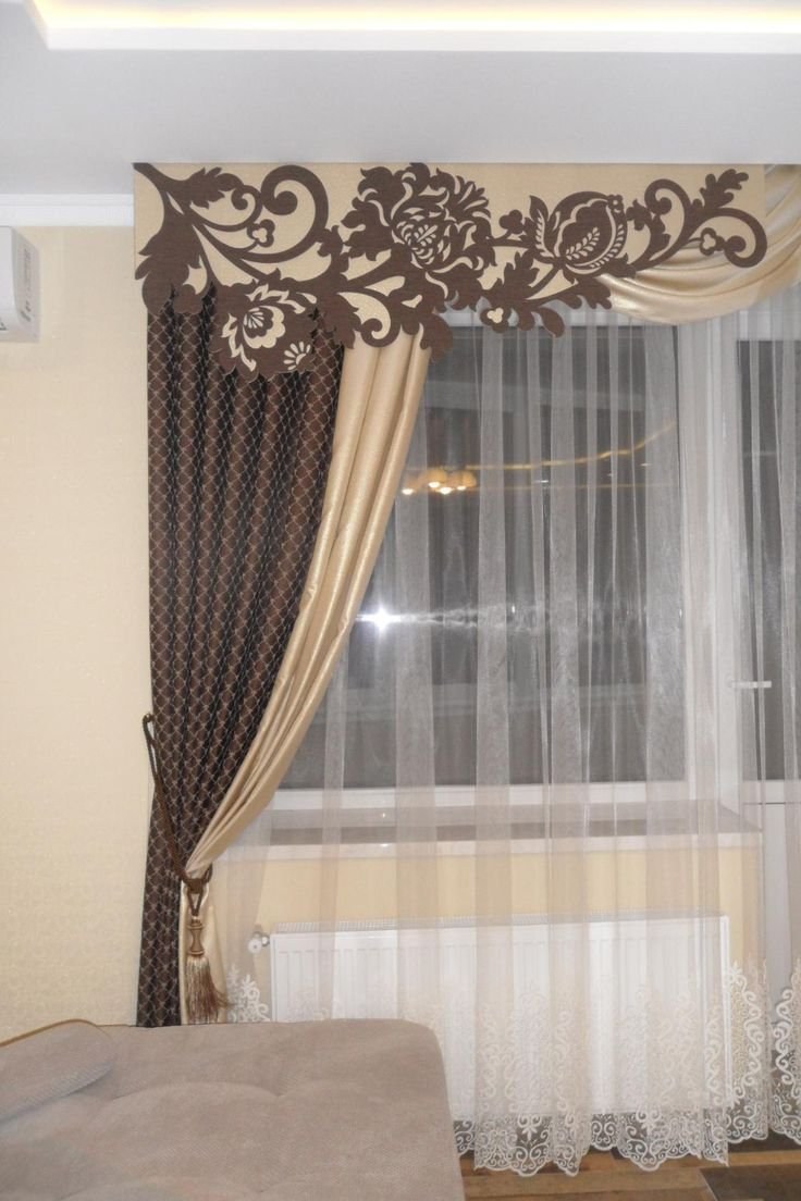 Шторы с ажурным ламбрекеном