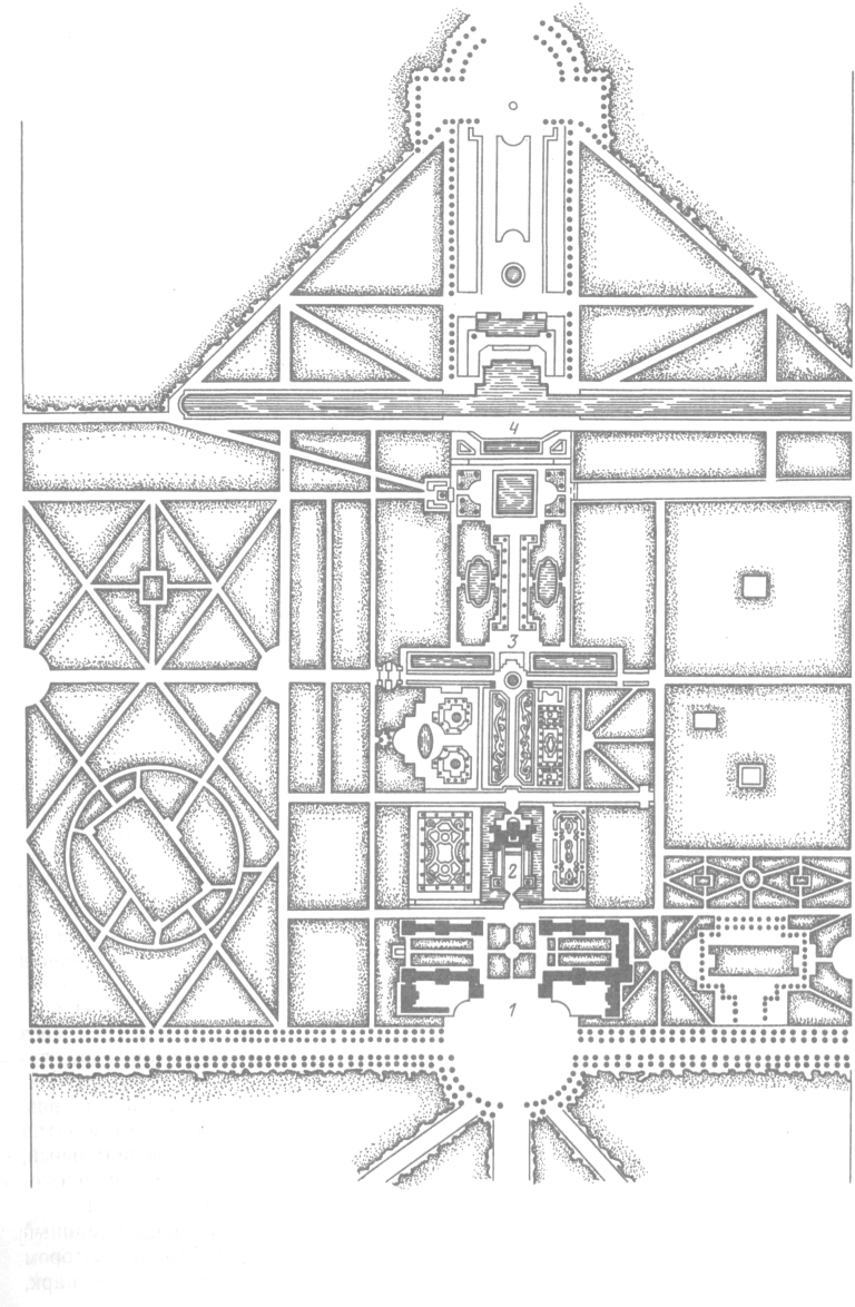 Во Ле Виконт план парка